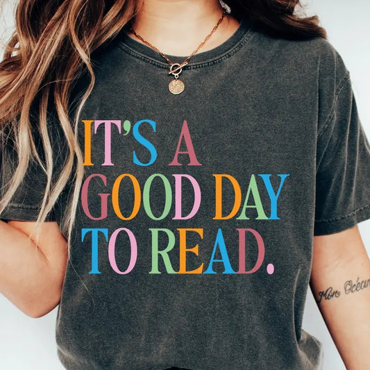Comfort Colors Happy Teacher Shirt, Its A Good Day To Read, Back To School, Team Teacher Shirt, Cute Teacher Gifts, Teacher Appreciation Cotton Fabric