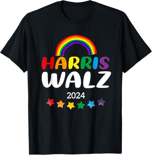 Comfort Colors Harris Waltz 2024 Gay Pride LGBT Election Harris Waltz 2024 T-Shirt