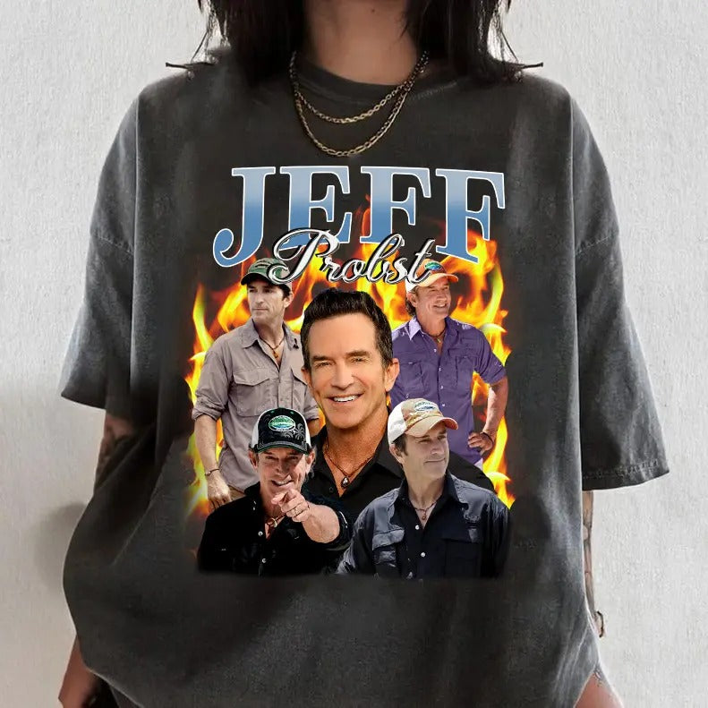 Comfort Colors Jeff Probst Shirt, Jeff Probst Presenter Homage Sweatshirt, Television Presenter Tee,TV Producer Shirt Hoodie