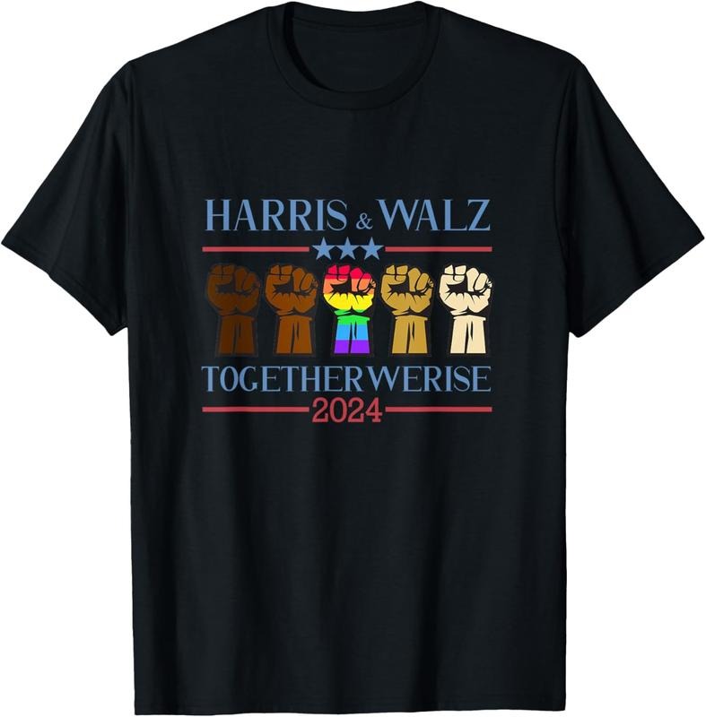 Comfort Colors Kamala Harris Tim Walz 2024 Election LGBT Harris Walz Waltz T-Shirt