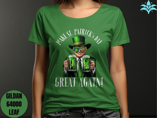 Comfort Colors Make St Patrick's Day Great Again Shirt St Patricks Day Trump Shirt Happy St Patricks Tee Irish Day Shamrock Shirt