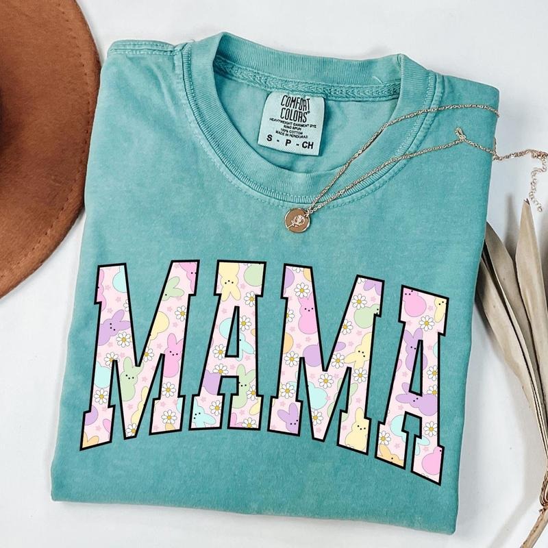 Comfort Colors Mama Easter Shirt, Easter Mama Shirt, Easter Bunny T-shirt, Cute Mama Tee, Mom Gift