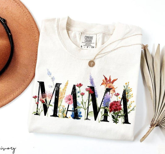 Comfort Colors Mama Shirt, Mothers Day Gift, Mothers Day Shirt, Mom Birthday Gift, Mama Tshirt