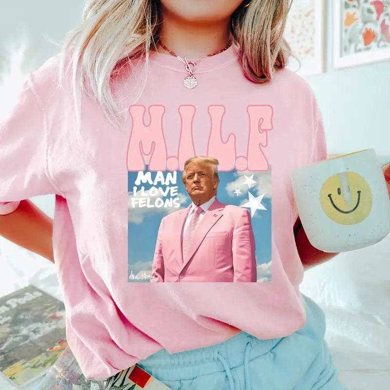 Comfort Colors Man I Love Felons Trump Shirt, Funny Trump Shirt, Republican Tee, Trump 2024 Shirt, Political Shirt, Trump Lover Shirt, Funny Election Shirt