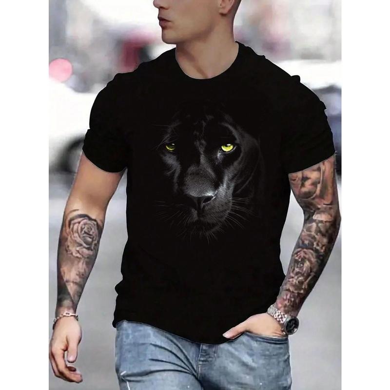Comfort Colors Men's Animal Printed Short Sleeve T-Shirt Made in USA Sweatshirt Hoodie Top Menswear