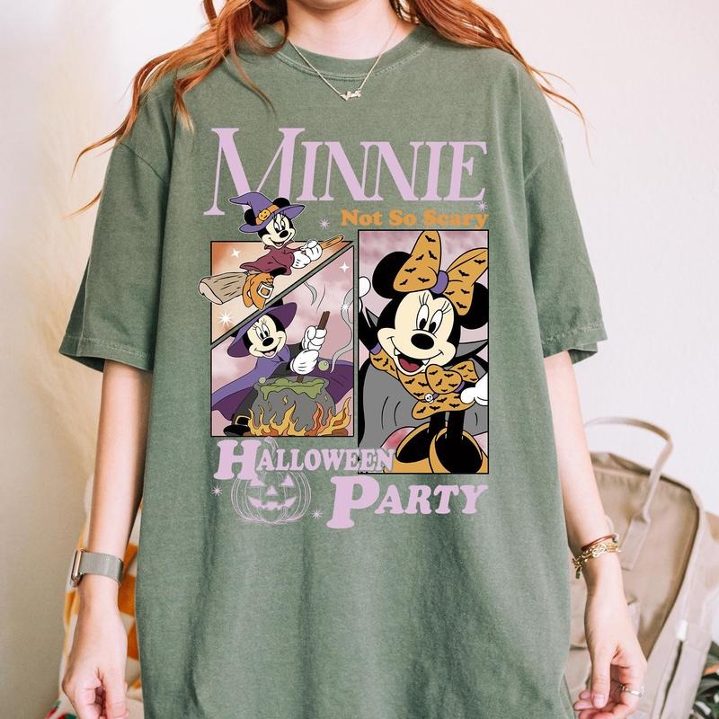 Comfort Colors Min.nie Not So Scary Halloween Party Shirt, Halloween Shirt, Spooky Season Shirt