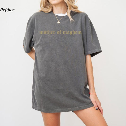 Comfort Colors Mother Of Mayhem T-Shirt, Comfort Colors Cool Mom Tee, Sarcastic Motherhood Shirt, Ultra Soft Cotton Tee, Everyday Casual Wear vintage  graphic  tees