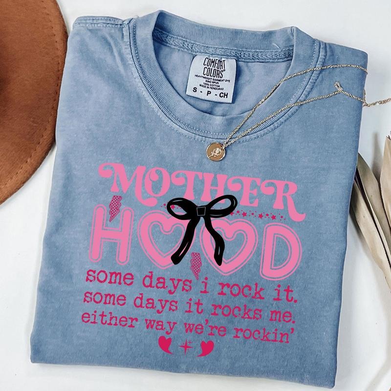 Comfort Colors Motherhood Shirt, Blessed Mom Shirt, Mama Tshirt, Mom Life Tee, Mother's Day Gift