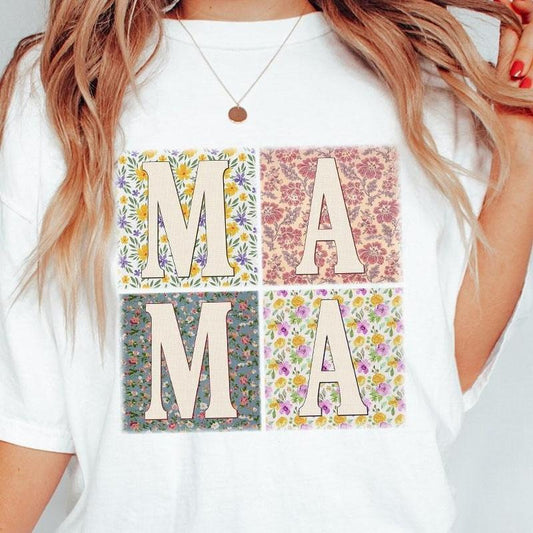 Comfort Colors Mothers Day Shirt, Mom Life T-Shirt For Women, Gift For Mama T-Shirt, Best Mom Gift for Her, Mothers Day Gift, Birthday Gifts for Mom, New Mom Gift, Mothers Day Gift From Daughter Son, Mothers Day Women Top Comfort Floral