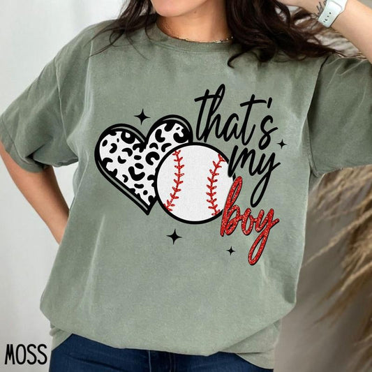 Comfort Colors Not Glitter Baseball Shirt, Baseball Mom Gift, Baseball Mama , Thats My Boy