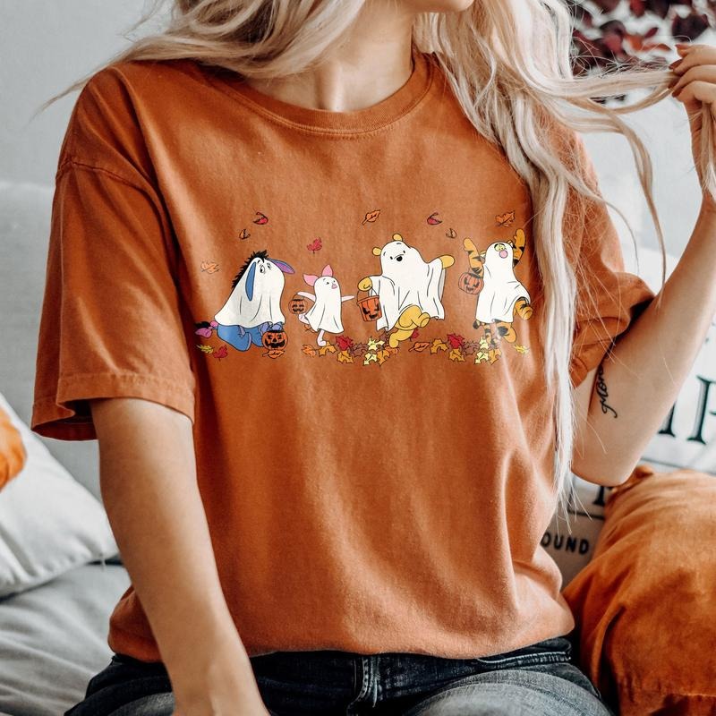 Comfort Colors Po.oh Ghost Halloween Shirt, Spooky Season Shirt, Cute Fall Shirt, Halloween Women's Shirt