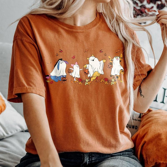 Comfort Colors Po.oh Ghost Halloween Shirt, Spooky Season Shirt, Cute Fall Shirt, Halloween Women's Shirt