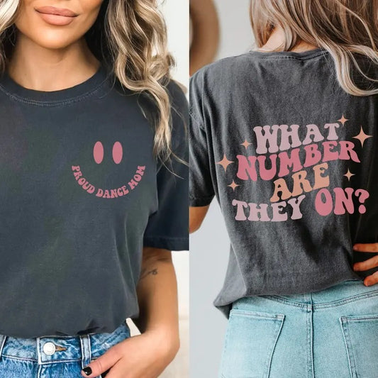 Comfort Colors Proud Dance Mom Shirt Retro Dance Mom Tshirt Cute Dance Team Mom Shirt Dance Competition Mom Shirt Gift Dancer Mom Tee Shirt TK43GN