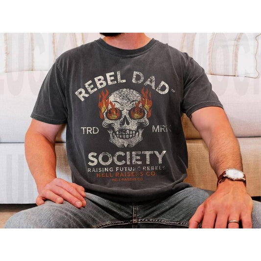 Comfort Colors Rebel Dad Society T-Shirt