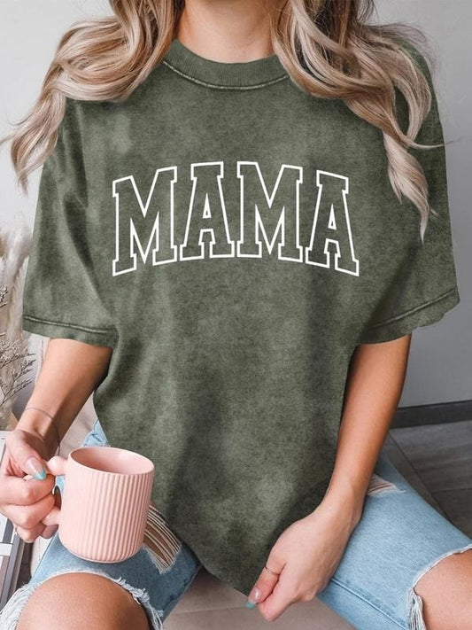 Comfort Colors Retro Mama Shirt Mothers Day Gift From Daughter for Mom Mama Tshirt For Birthday For Her Baby