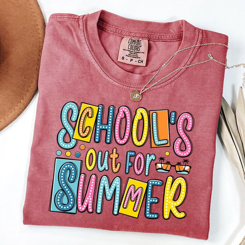 Comfort Colors School's Out for Summer Shirt, Last day of School Tee, Summer Teacher School T-Shirt