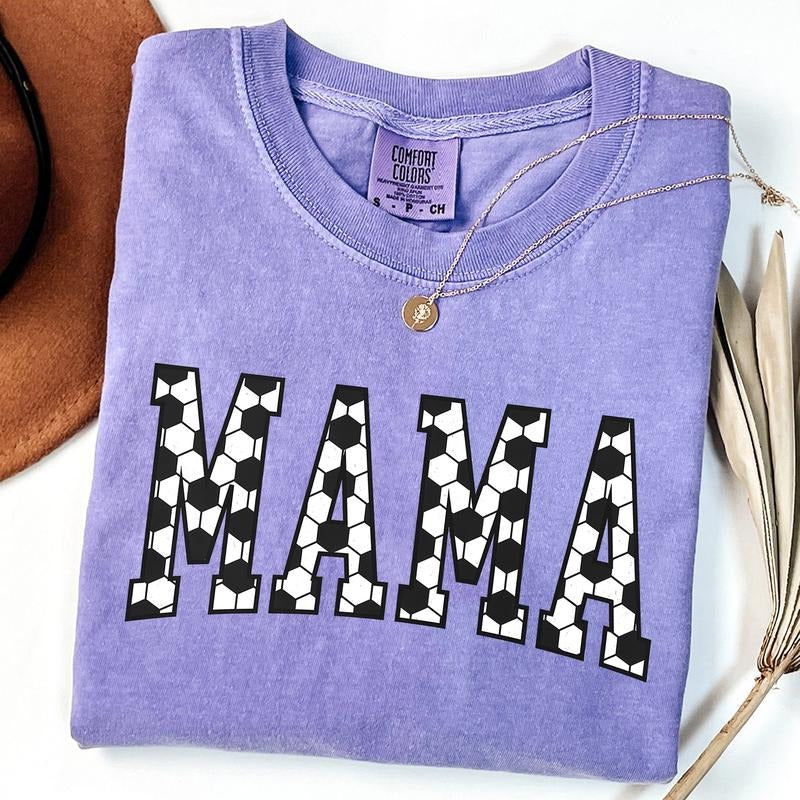 Comfort Colors Soccer Mama Shirt, Mothers Day Gift For Soccer Mom, Gift For Soccer Lover Mom Shirt