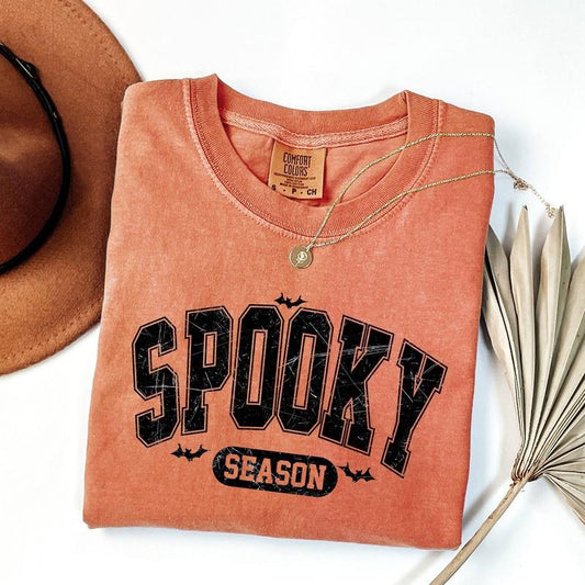 Comfort Colors Spooky Season Shirt, Cute Ghost Shirt, Fall Shirt , Autumn Shirt, Halloween Women's Shirt