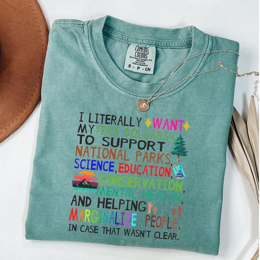 Comfort Colors Support National Parks Shirt, Fund Education and Mental Health Tee, Protect Our Parks & Planet Shirt, Social Justice & Earth Day Tee