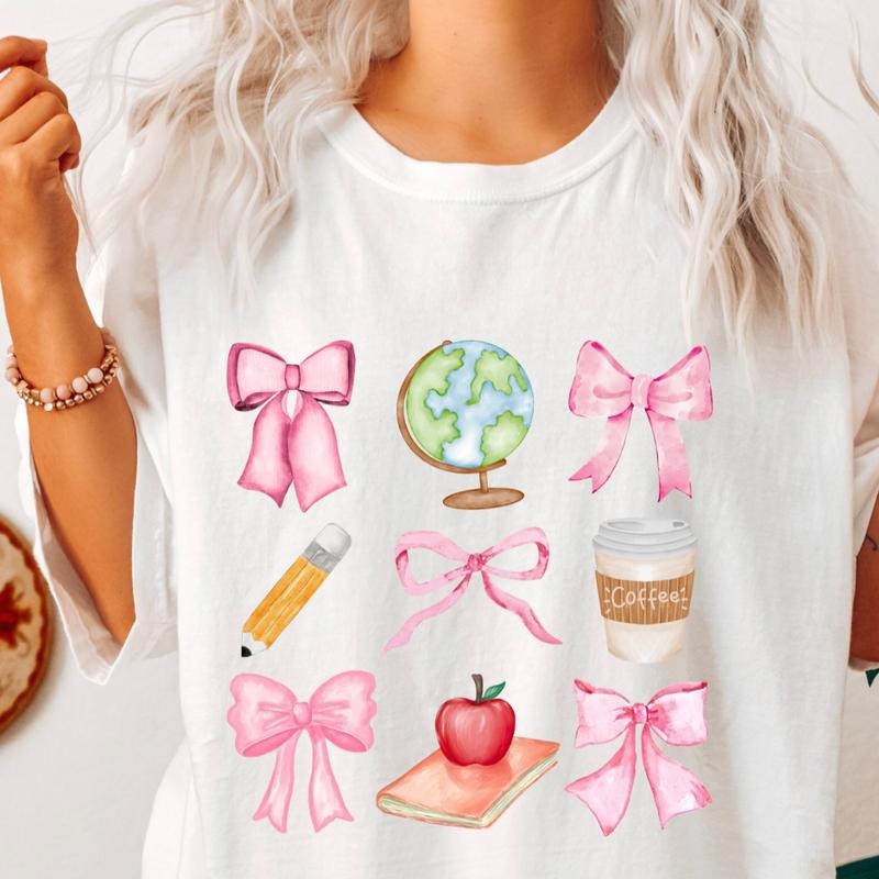 Comfort Colors Teacher Shirt, Back To School Shirt, 1st Day of School shirt, funny teacher shirt, Teacher Shirt Fabric Top Cotton Casual Oversized T-Shirt