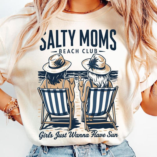 Comfort Colors The Beach Club Shirt T-Shirt, Summer Shirt, Retro Beach Girl T-Shirt, Funny Sarcastic Mom Shirt, Beach...