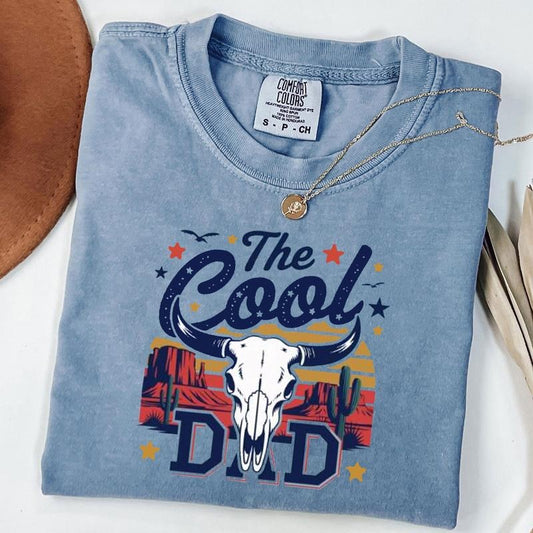 Comfort Colors The Cool Dad Shirt, Western Dad Shirt, Dad Life Shirt, Father's Day Gift, Unisex T-Shirt