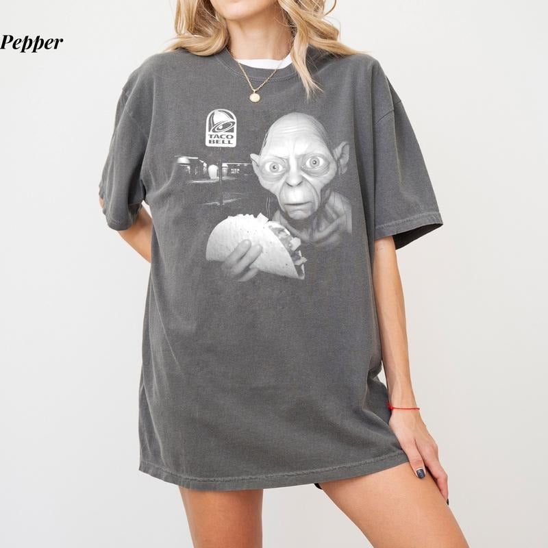 Comfort Colors The Lord of the Rings T-Shirt, Retro Taco Bell Shirt, Ultra Soft Cotton Tee, Everyday Casual Wear