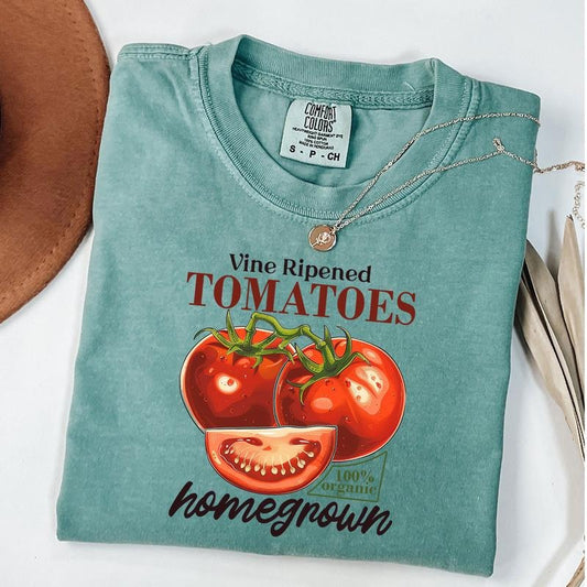 Comfort Colors Tomato Shirt, Vintage Tomato Graphic Tee, Aesthetic Fruit T-Shirt