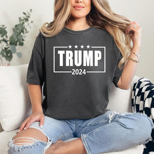 Comfort Colors Trump 2024 Shirt, Pro-Trump T-shirt, Pro America Shirt, Republican Shirt, Republican Gifts, Patriotic Gifts