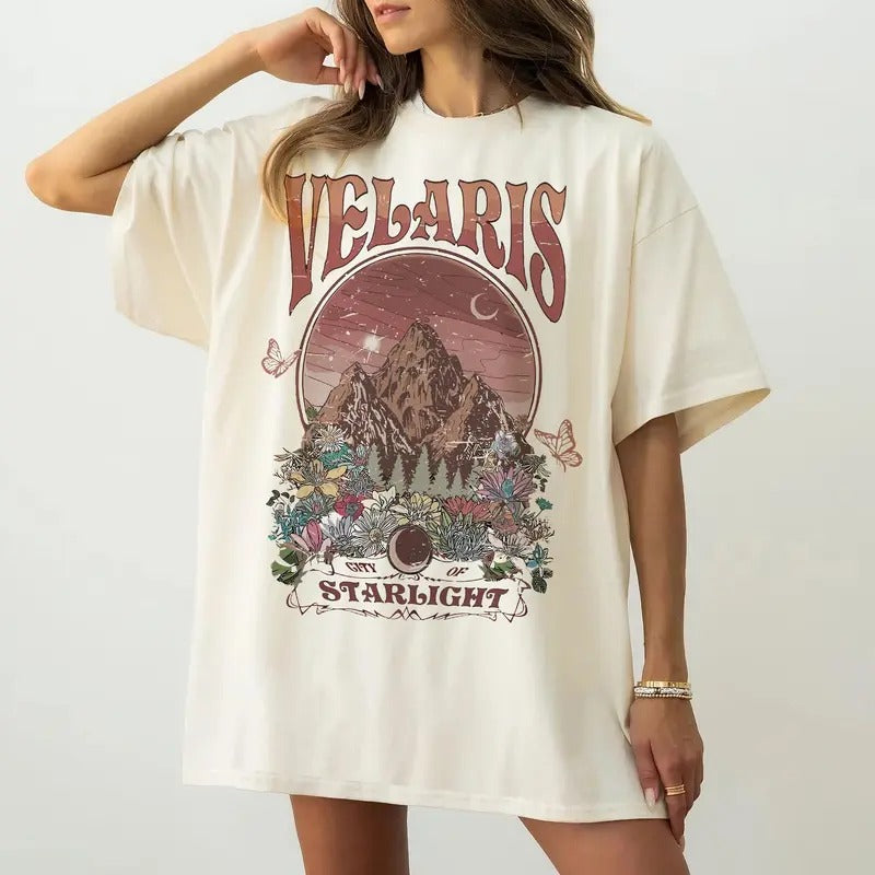 Comfort Colors Velaris City of Starlight Acotar Shirt, The Night Court Shirt, Court of Thorns and Roses Shirt