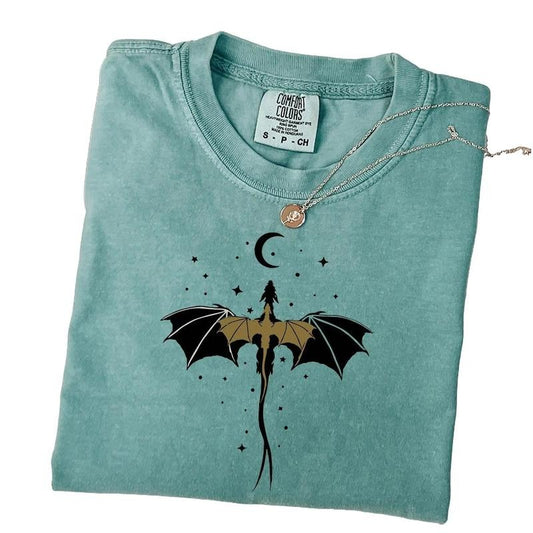 Comfort Colors Vintage Basgiath War College Shirt, Fourth Wing T-Shirt, Bookish Tee, Fantasy Book Dragon Shirt