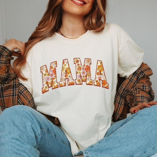 Comfort Colors Vintage floral Mama t-shirt, Mama T-Shirt, Strong Woman Shirt, gift for mothers day, Mama tee