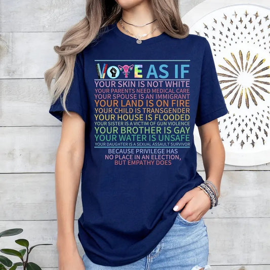 Comfort Colors Vote As If Shirt, Election Shirt,Voter T-Shirt, Voting Tee,Vote Gift, Equality Shirt, Pro Choice Shirt