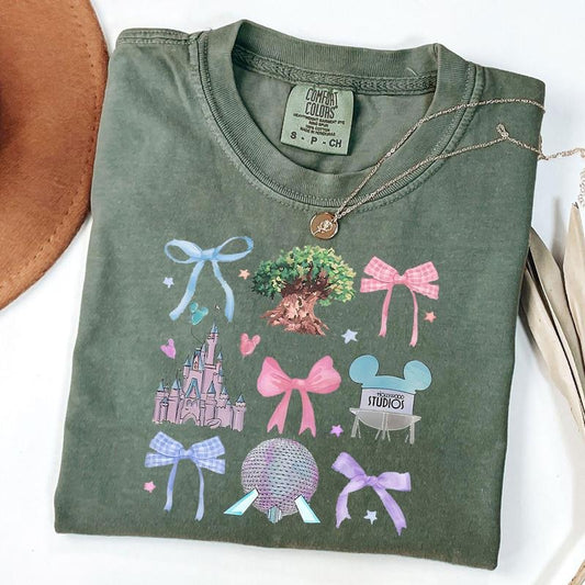 Comfort Colors Whimsical Castle Coquette Shirt, Dreamy Fairytale Park Tee, Enchanted Storybook Adventure Shirt, Fantasy Park Trip Tee