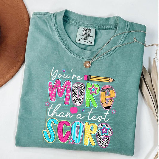 Comfort Colors You're More Than A Test Core Shirt, Don't Tress Do Your Best T-Shirt, Testing Day Tee, Testing Coordinator Shirt