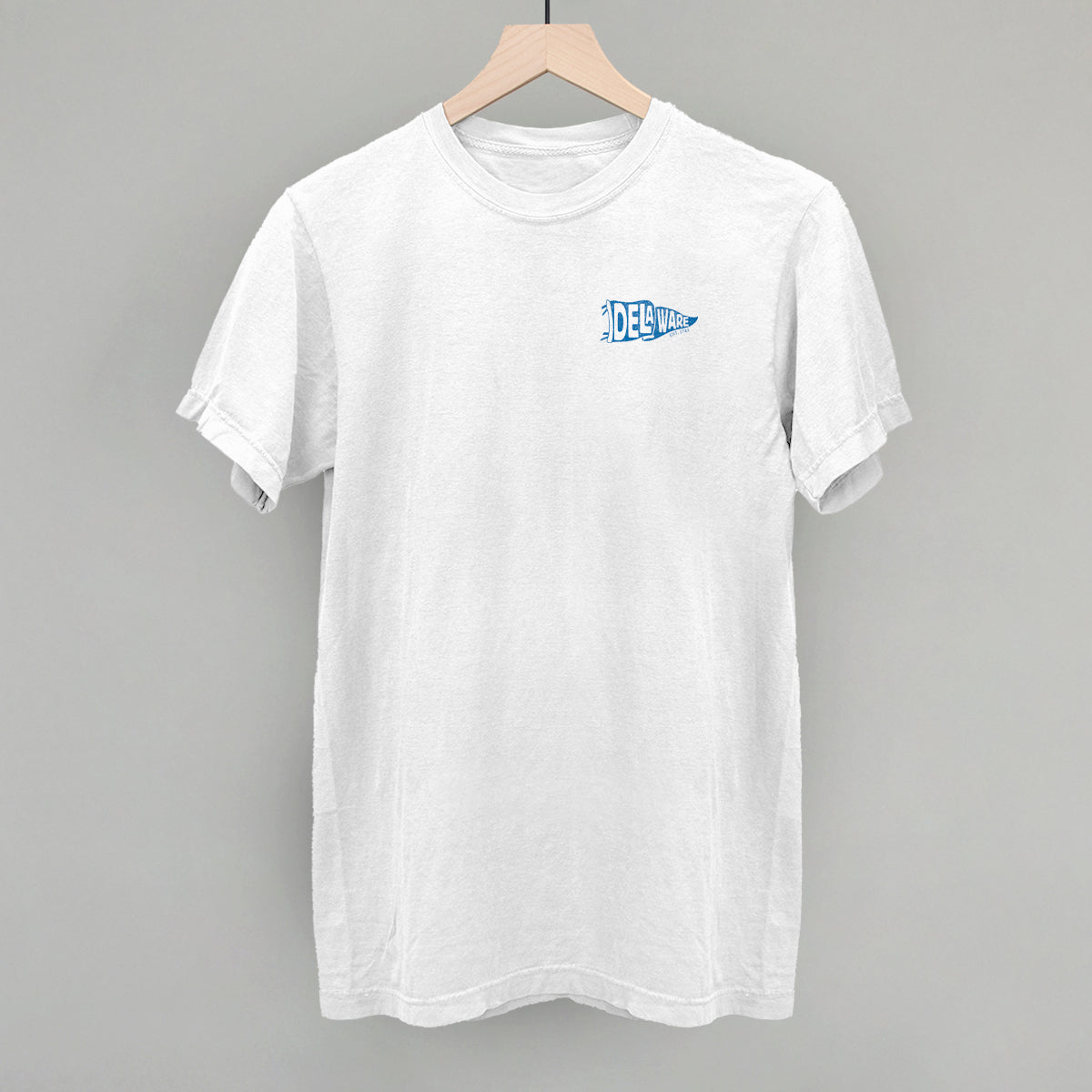 Delaware Pennant Flag (Left Chest) T-Shirts, Hoodie, Sweatshirt | WearSparks.com (Image 3)