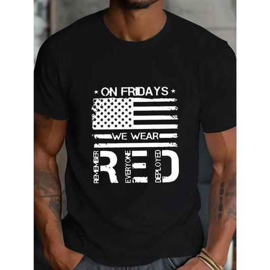 Comfortable Friday Fit Men's Casual Short Sleeve T-Shirt - Breathable Cotton Tee for Everyday Wear - Soft, Lightweight, and Relaxed Fit for Ultimate Comfort Made in USA
