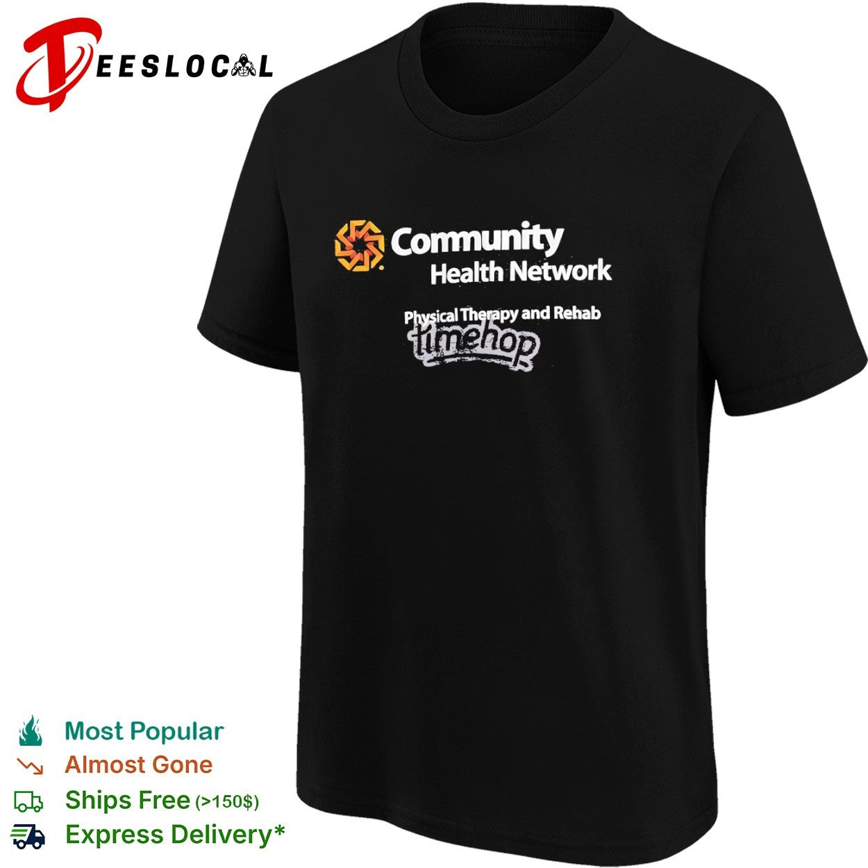 Community Health Network physical therapy and rehab timehop logo shirt