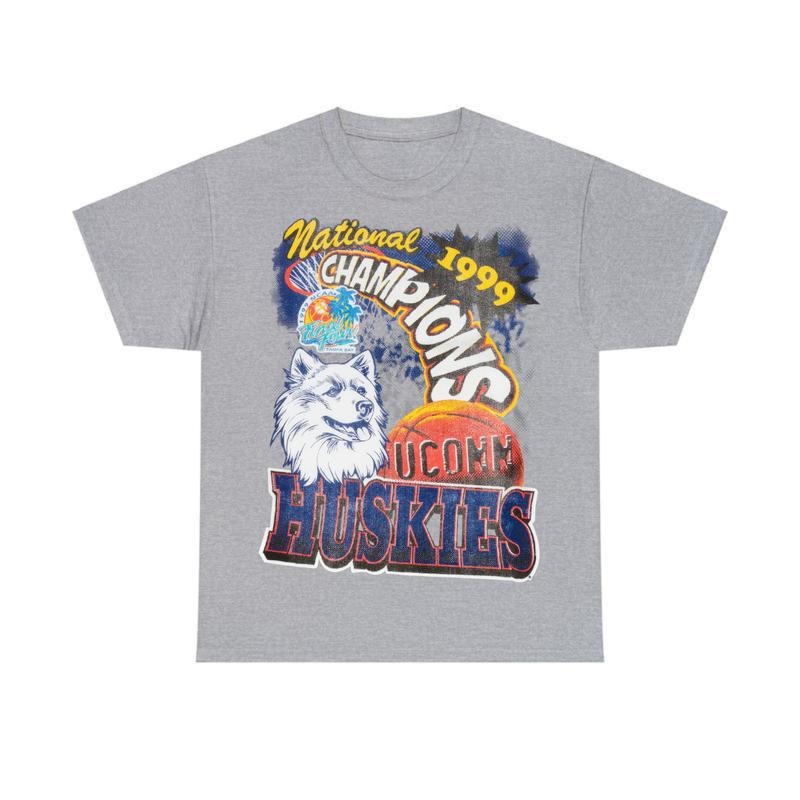 Connecticut Huskies Uconn 47 Bonanza Edition Classic Cotton Tee, Sport Shirt, Graphic Shirt for Women, for Men