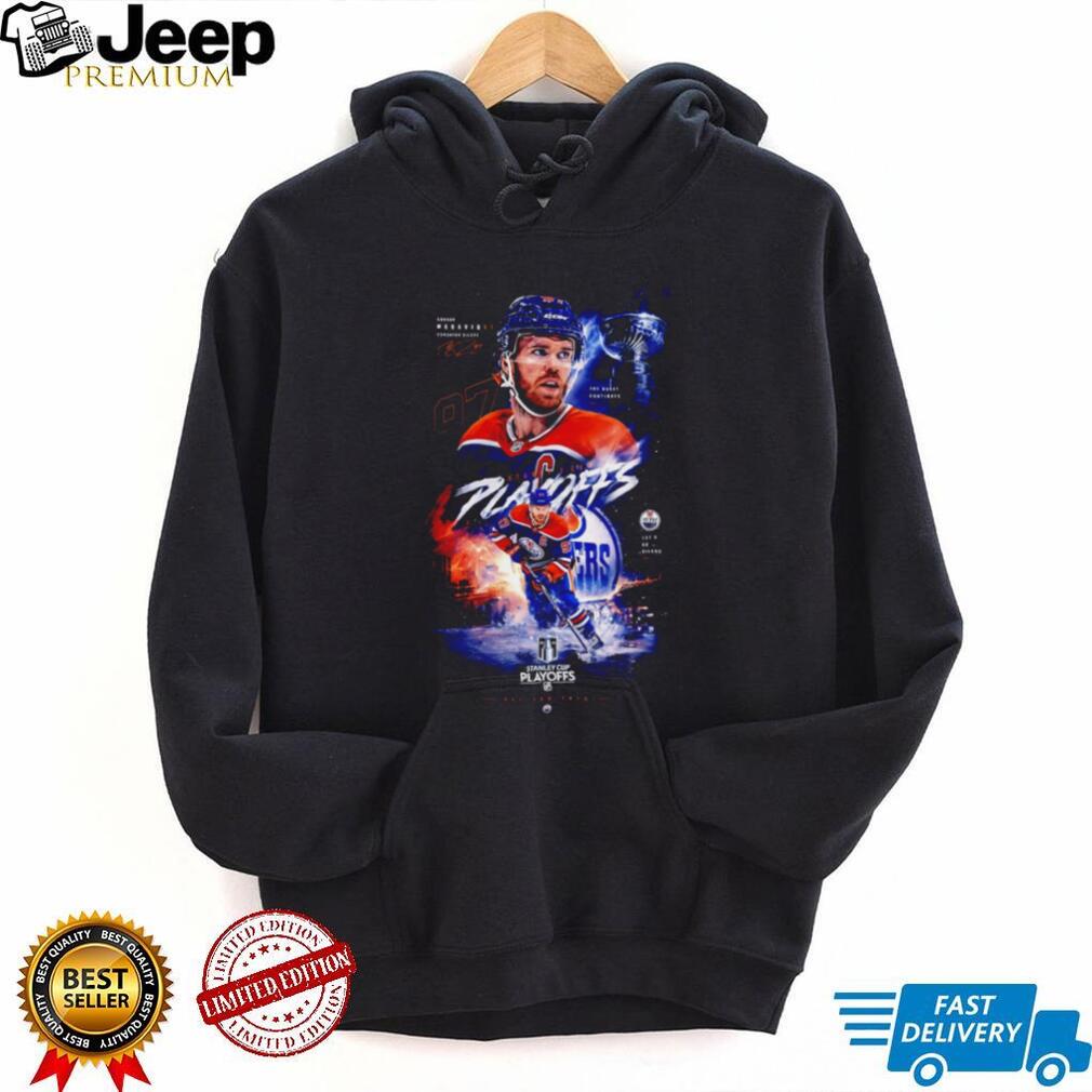 Conor McDavid Edmonton Oilers Stanley Cup Playoffs Graphics T Shirt