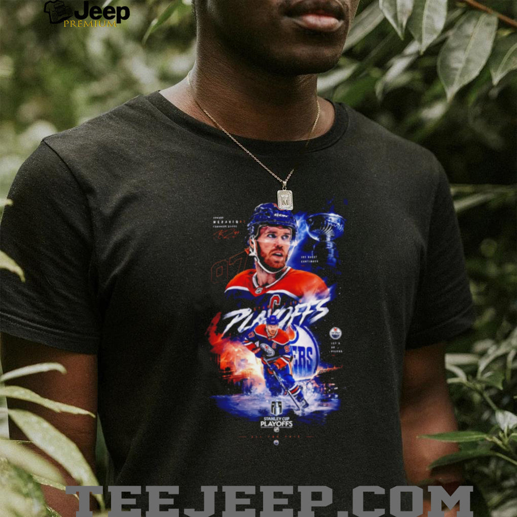 Conor McDavid Edmonton Oilers Stanley Cup Playoffs Graphics T Shirt