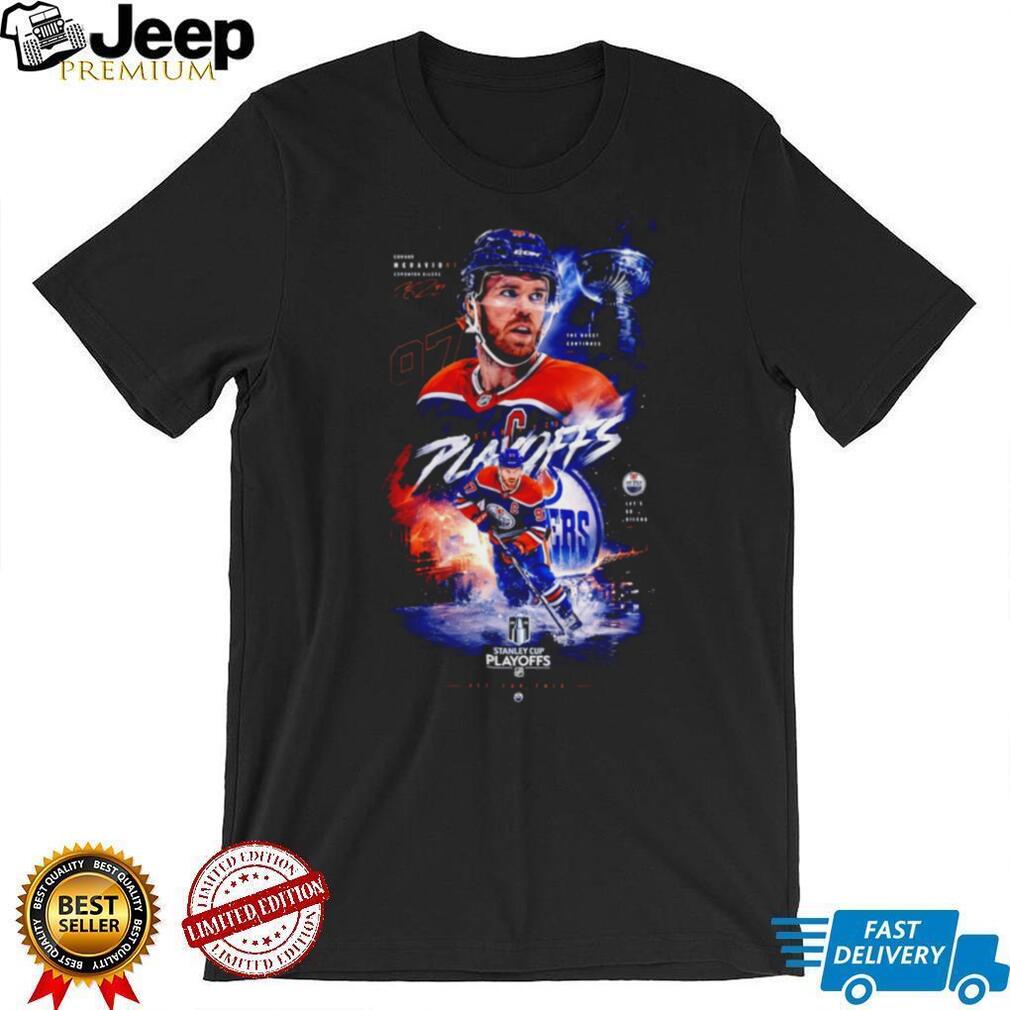 Conor McDavid Edmonton Oilers Stanley Cup Playoffs Graphics T Shirt