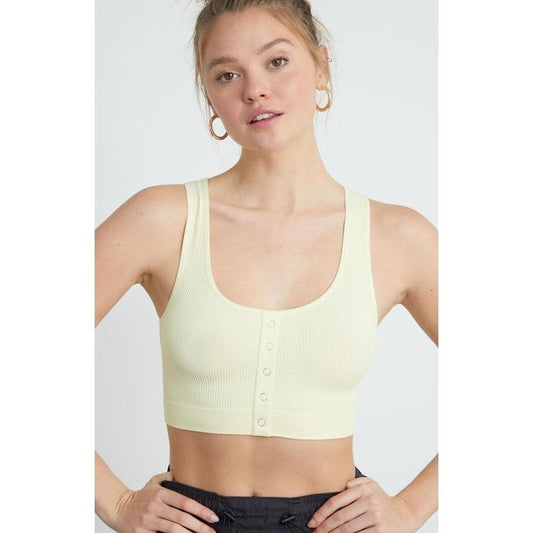 Contour Women's Snap Front Seamless Tank Top