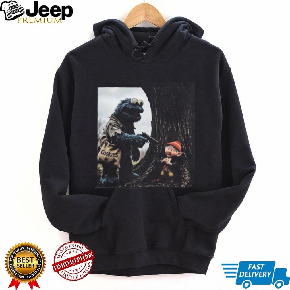 Cookie Monster Dark Comedy Humor Cult Classic Movie Shirt