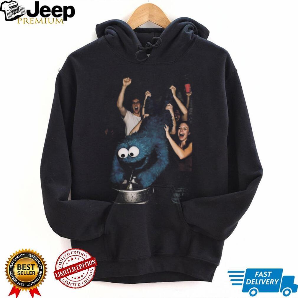 Cookie Monster Party Keg Stand Funny Meme Graphic T Shirt