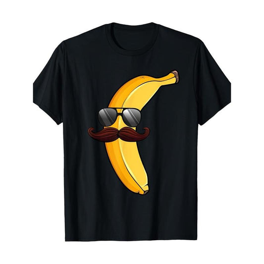 Cool Banana design for Men Tropical Fruit Banana Lover 100% cotton T-shirt Made in USA