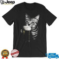 Cool Cat Drinking Beer Pub Lover Funny Graphic T Shirt