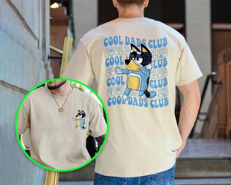 Cool Dad Bluey Shirt, Bluey Father's Day Shirt, Bandit Cool Dad Club T-shirt, Dad Birthday Gift, Bluey Rad Dad Club Shirt
