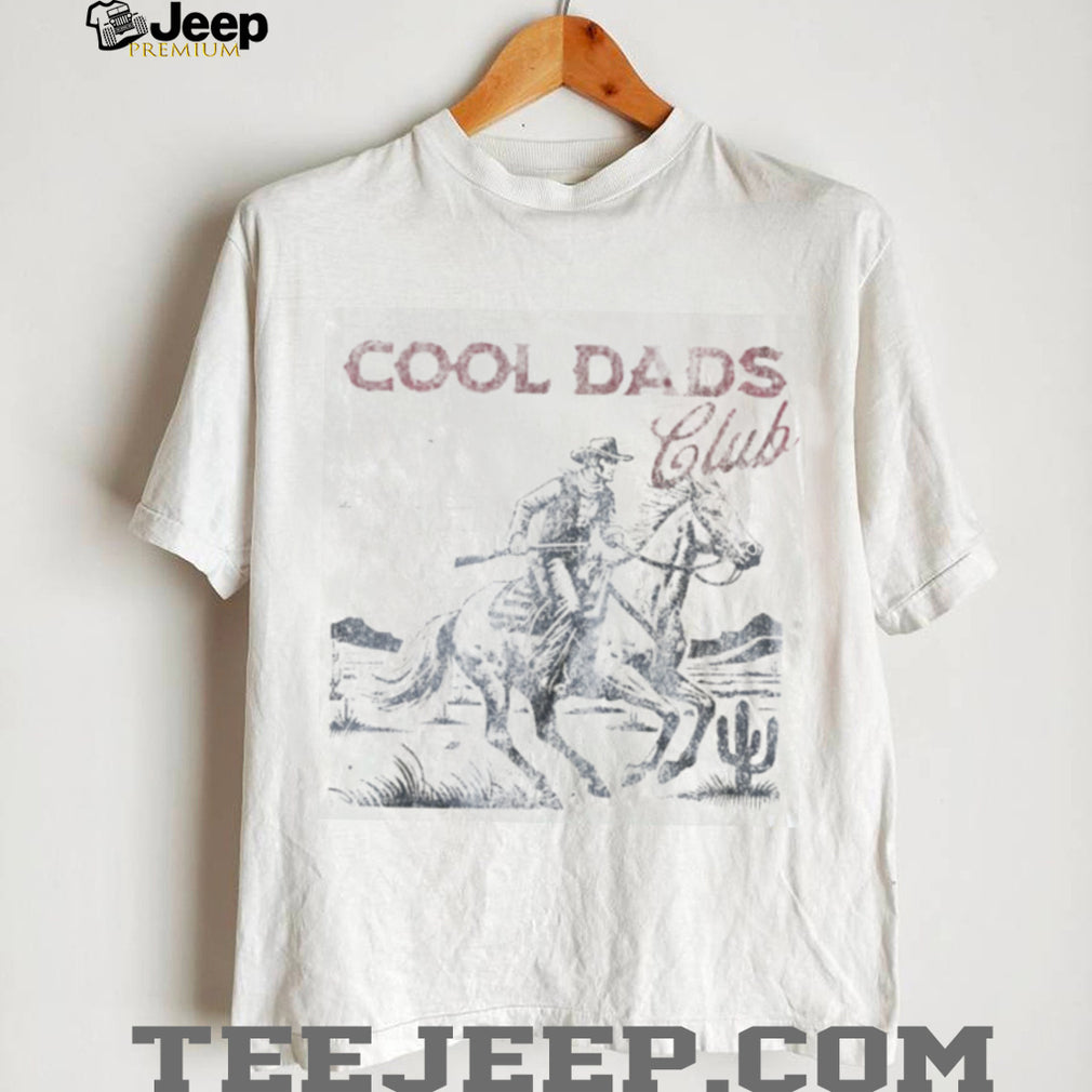Cool Dads Club Cowboy Horse Western Aesthetic Vintage Graphic T Shirt