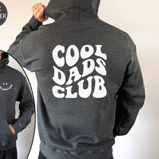 Cool Dads Club Hoodie, Cool Dads Club Sweatshirt, New Dad Gift, Cool Dad Sweatshirt, Funny Dad Sweater Cotton Menswear